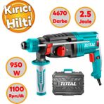 Total Kirici Delici Darbeli Matkap 950 W Metal Beton Ahsap Elektropnomatik Delme Kirma Hilti