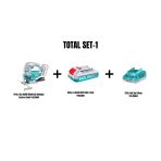Total Li-on Akülü Kömürsüz Dekupaj Testere TJSLI1008 + Lı-Ion Batarya 20V 2 Ah TFBLI2001 + Akü Şarj Cihazı TFCLI2001E Total Set-1
