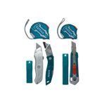 TOTAL Şerit Metre ve Maket Bıçağı Falçata Seti 7 Parça TOS23037E