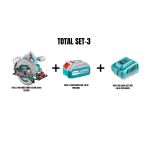 Total Set-3 (Total Lı-Ion Akülü Daire Testere TSLI1851+LI-ION Batarya 20V 4.0 Ah TFBLI2002+HIZLI Şarj Aleti 20V 4.0 Ah TFCLI20411E)