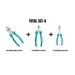 Total Set-4 (kombine Pense 160 Mm+yan Keski 160 Mm+karga Burun 160mm) Mavi