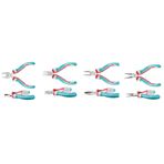Total Set-9 ELEKTRONİKÇİ TİP PENSE 115MM+ YAN KESKİ + KARGA BURUN + YUVARLAK UÇLU KARGA BURUN