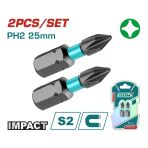 Total Tacım71ph225 Darbeli Ph2x25 Mm Bits Ucu 2 Li Paket