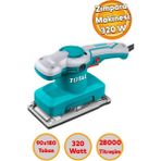 Total Titreşimli Zımpara Makinası 220 Volt Kablolu 320W Total TF1301826 Ahşap Duvar Yüzey Zımparala - 10 Kum