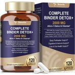Totaria Complete Binder Detox Activated Charcoal, Zeolite, Bentonite Clay, Alpha Lipoic Acid, 7-Layer Detox Cleanse, Liver Gut 120 Capsul. - Aromasız