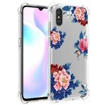 Tothedu Redmi 9A M2006C3LG/Redmi 9i M2006C3LII Telefon Kılıfı Kızlar için, Şeffaf İnce Darbeye Dayanıklı Desenli Yumuşak Esnek TPU Arka Telefon Koruyucu Kapak Kılıfları Xiaomi Redmi 9A için (Mavi