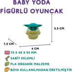 TotiLina Baby Yoda Figür - Star Wars 3D Mini Figür