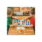 TOTTERİQ Hızlı Şekil Eşleştirme ve Akıl Oyunları Seti - Zilli ve Kartlı Montessori zeka oyunu 2 kişilik