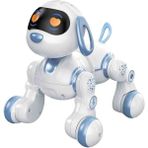 Totteriq Uzaktan Kumandalı ve Sensörlü Akıllı Robot Köpek Sesli ve Işıklı 30 Farklı Fonksiyon Eğitici - Beyaz
