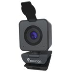 TOUCAN Mikrofonlu 1080P Web Kamerası, Net Stereo Ses, Otomatik Işık Dengesi Akış Web Kamerası, 115 ° Görünüm Bilgisayar Kamerası, Skype, Zoom, FaceTime, Hangouts, PC/Dizüstü Bilgisayar/Macbook/Tablet için