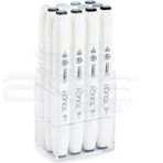 Touch 12'li Set Mavimsi Griler Twin Brush Marker Kalem