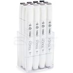 Touch 12'li Set Sıcak Griler Twin Brush Marker Kalem