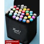 Touch 36 Renk Marker Kalem Seti – Çift Uçlu Alkol Bazlı Eskiz Çizim Boya Kalemleri + Taşıma Çantası - 36 Adet - Çok Renkli