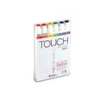 Touch Brush Marker MAIN Color 6'lı Set