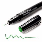 Touch Liner 0,1 mm Deep Green Renkli Çizim Kalemi