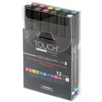 Touch Opaque Marker Akrilik Boyama Kalemi 12 Renk Fine Uc (0.8-1.3 Mm)