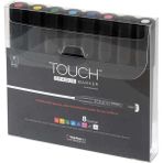 Touch Opaque Marker Su Bazlı Akrilik Boyama Markörü Kalemi Seti 8 Renk Medium Uç (1.5-2.3 Mm)
