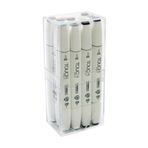 Touch Twin Brush Marker 12 Renk Set MAVİ/YEŞİL GRİ TONLARI