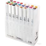 Touch Twin Brush Marker 24 Renkli Fırça Uçlu Kalem Seti Sanatçılar İçin Özel