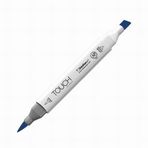 Touch Twin Brush Marker PB69 Prussian Blue Teknik Çizim Kalemi