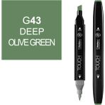 Touch Twin Marker G43 Deep Olive Green Çizim Kalemi