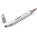 Touchliit BR109 Pearl White Çift Taraflı Marker Kalem
