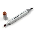 Touchliit BR112 Leather Brown Çift Taraflı Marker Kalem