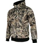 Tough Challenger Outdoor Kapüşonlu Polar Avcı Montu · Cepli · Av Kamuflaj · Fermuarlı Hoodie - DA504 003 - 2XL - Saz Kamuflaj Desen