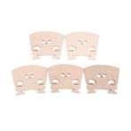 TOUISEDGI 5 Adet Keman Köprüsü, 5 Adet Akçaağaç Ahşap Keman Köprü Parçaları Enstrüman Montaj Aksesuarı 4/4 Boyutu Keman 5X4X0.5 Cm