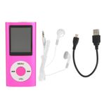 TOUISEDGI MP3 Çalar, Dayanıklı Kararlı 1.8in Oyuncu Desteği Hafıza Kartı Ultra Ince LCD MP3 Çalar Öğrenciler Koşu Yürüyüş Için