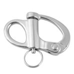 TOUISEDGI Snap Kelepçe, Deniz Tekne Arma Paslanmaz Çelik Sabit Snap Kelepçe Deniz Tekne Van Için Yuvarlak Halkalar Ile Hızlı Serbest Bırakma(16 * 69mm)