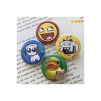 Toum Cute Tasarım Rozet 70 mm PVC Kaplı Çanta Ceket Yaka Aksesuarı