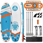 Tourus TS-MB01 457X140X20 cm Multi Player Dev Şişme Sup Board – 500 kg Taşıma Kapasiteli 4 Kişilik Aile & Grup Paddle Board Seti - Mavi