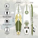 Tourus Ts-Sm01 Şişme Sup Board 320X81x15 Cm – Stand Up Paddle Board Seti, Pompa Ve Taşıma Sırt Çantalı Paddle Board