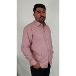 Tousus Regular Fit Çizgili Erkek Gömlek - Bordo