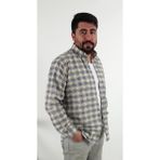 Tousus Regular Fit Ekose Erkek Gömlek - Sarı - 2XL