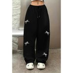 Touz Moda Gothic Spider Baskılı Oversize Baggy Eşofman Altı