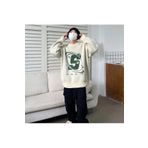 Touz Moda Harajuku Vintage Krem Oversize Unisex Kazak