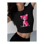 Touz Moda Kemer Boy Pinkie Pie Crop Bluz
