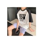 Touz Moda Radiohead Baskılı Reglan Kol Beyaz Unisex Oversize T-shirt