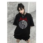 Touz Moda Rock Serisi Metallica Siyah Unisex Oversize T-shirt