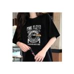 Touz Moda Rock Serisi Pink Floyd Siyah Unisex Oversize T-shirt