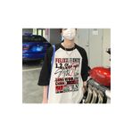 Touz Moda Stray Kids Poster Baskılı Reglan Kol Beyaz Unisex Oversize T-shirt