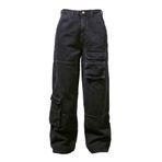 Touz Moda Y2K Recycle Black Cargo Pocley Wide Leg Jean
