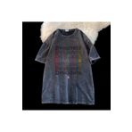 Touz Moda Yıkamalı BTS Dynamite Unisex Eskitme T-shirt