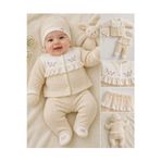 Tovibaby Tonton Bebe 0-3 Ay Waffle Krem Hastane çıkışı