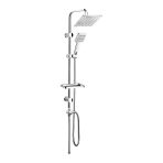 Tower Duş Sistemi 200X200 Mm Kare Ø22 Boru Krom