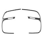 Toworldit İç Aksesuar Karbon Fiber Gösterge Paneli Direksiyon Vites Kutusu Kapı Kolu Kapak Trim Sticker Honda S2000 2004-2009 ile Uyumlu (2 adet Ana Sürücü Hava Tahliye Trim Çıkartması)