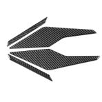 Toworldit Yumuşak Karbon Fiber Motosiklet Gövde Dekorasyon Trim Sticker Honda ADV350 2022-2026 ile Uyumlu (4 adet/takım Arka Ayak Pedalı Trim Sticker -Üst)