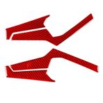 Toworldit Yumuşak Kırmızı Karbon Fiber Motosiklet Gövde Dekorasyonu Koruyucu Trim Sticker Honda ADV350 2022-2026 ile Uyumlu (4 adet/Set Arka Ayak Pedalı Trim Sticker -Alt)